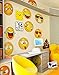 Emoji Icons Faces Wall Stickers Decal #6052 (10in X 10in Emoji Faces)