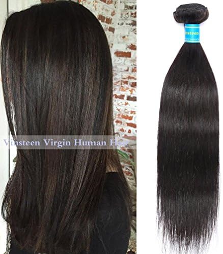 Vinsteen Brazilian Virgin Hair Straight 1 Bundles 100g/pcs Human Hair Weaves Natural Color Cheap Hair Extensions Dyeable Good Quality (1pcs 8 inch)