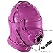 Leather Bondage Mask Full Face Mask Mouth Gag Mask Fetish Adults BDSM Sex Toythumb 2