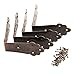 dophee 4Pcs Antique L Shaped Corner Guards, Embossing Decorative Edge Corner Bracket Protectors Cover with Mounting Screws for Chest Case Wooden Box - 2.17