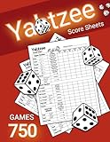 Yatzee score pads: Large Print Sheets for