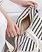 BAGGU Women's Weekend Bag 2, Roomy and Durable Canvas Carry-on Travel Tote, Sailor Stripe