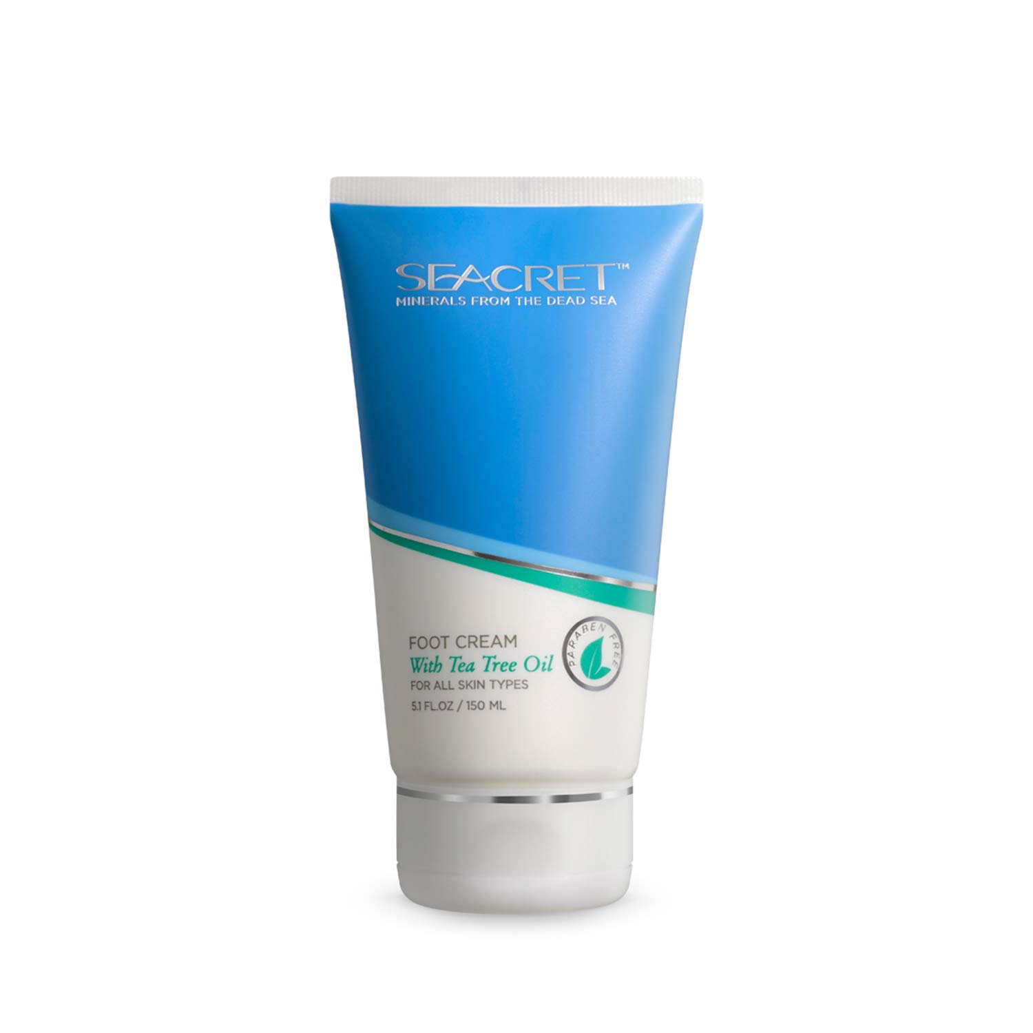 SEACRET Minerals From The Dead Sea, Foot Cream With Tea Tree Oil, 5.1 FL.OZ: Premium Beauty