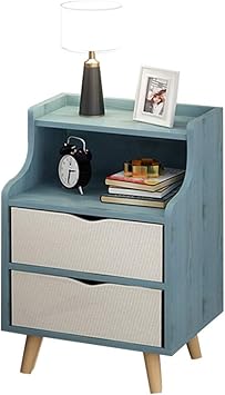 Amazon Com Bedside Table Simple Modern Bedroom Bedside 2 Drawers