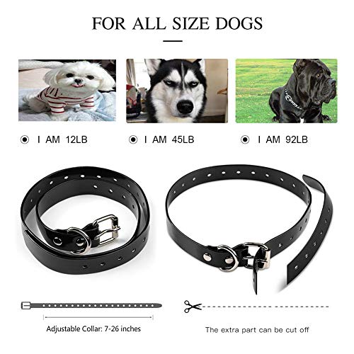 YISENCE Dog Training Collar, Dog Shock Collar with Remote 2500FT Shock Collar for Dogs IPX7 Waterproof Rechargeable w/Beep 99 Levels Vibrate Shock Modes Shock Collar for Small Dogs Medium Large Dogs