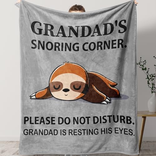 KAAYEE Grandad Gifts, Blanket Grandad Birthday Gifts, Gifts for Grandad on Fathers Day Christmas Valentines Easter, Retirement Thank You Presents for Grandfather