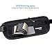 FOXNOV RFID Blocking Money Belt for Travel with 4 Card Protector Sleeves