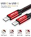 JSAUX USB C to USB C Cable, 3-Pack [6.6ft+3.3ft+1ft ] Type C Fast Charging Cord Compatible with Samsung Galaxy S22 S21 S21+ S21 Ultra S20 Plus S20+ Note 20 10, Google Pixel 6 5 4 3 2 XL-Red