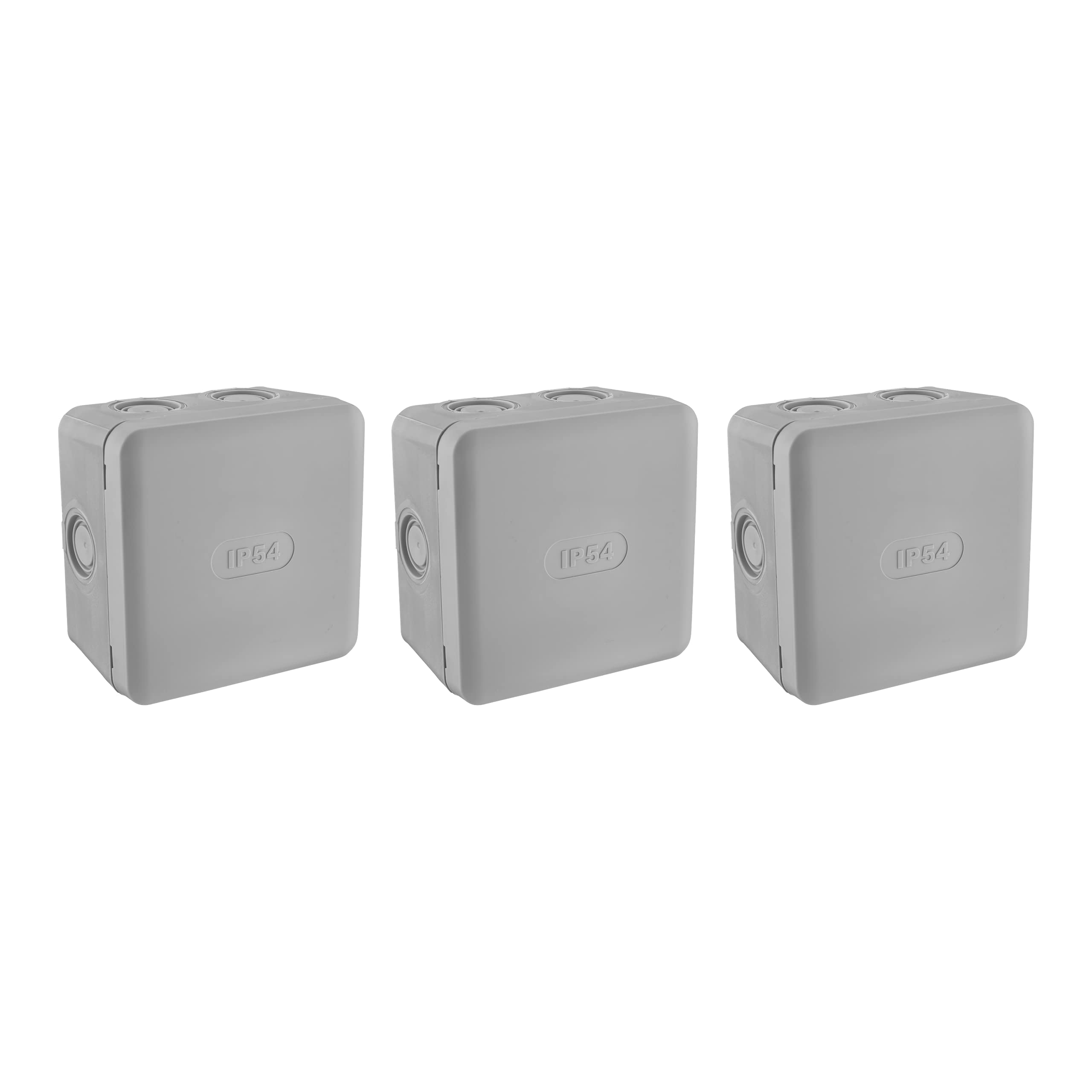 Debflex 718813 - Electrical Junction Box - Outdoor Waterproof Junction Box - Set of 3 IP54 Junction Boxes 85 x 85 cm