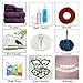 Suction Cups, ATUS Clear Plastic Large Suction Cup with Metal Hook, for Home Kitchen Bathroom Wall Towel Robe Hangers, Hanging Supplies, Utility Hooks, 2.5