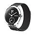 Shangpule Replacement Bands for Withings Nokia Steel HR Tracker, Stainless Steel Metal Bracelet Strap for Withings Nokia Steel HR 40mm/36mm (Milanese Black, 40mm)