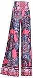 ViV Collection Women's Chevron Aztec Tribal Pattern Printed Long Palazzo Pants