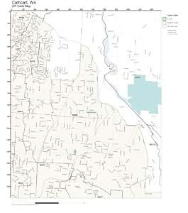 Amazon.com: ZIP Code Wall Map of Cathcart, WA ZIP Code Map Laminated
