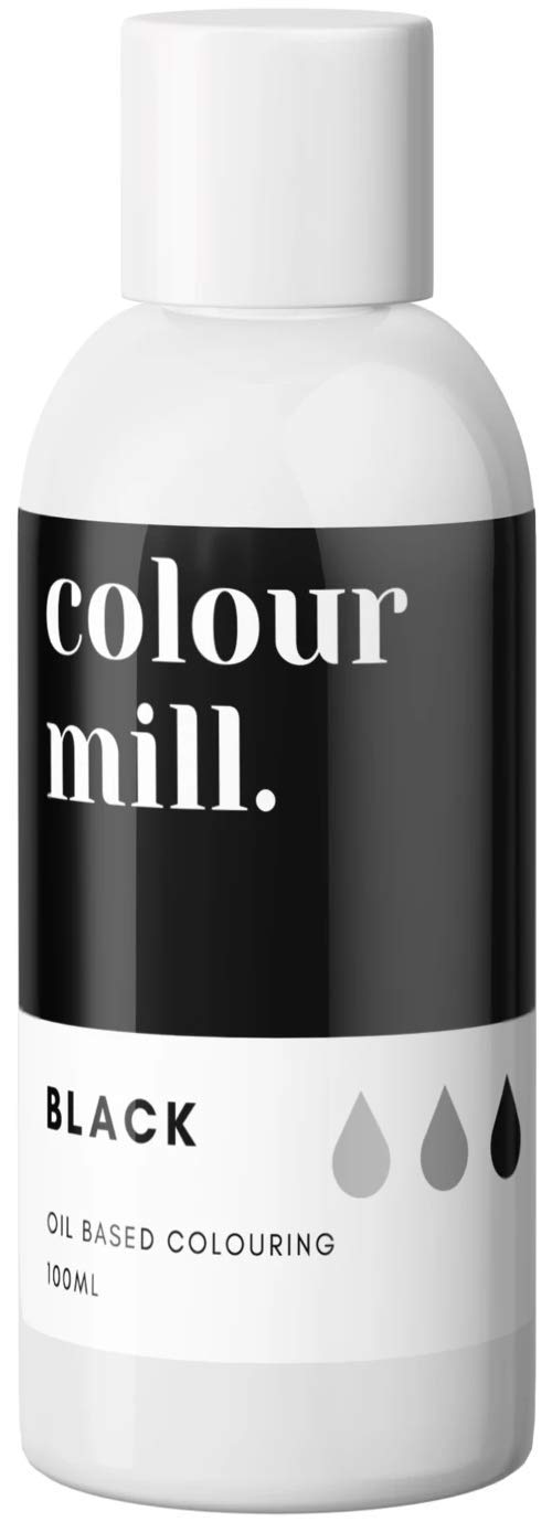 Colour Mill Oil-Based Food Coloring, 100 Milliliters Black