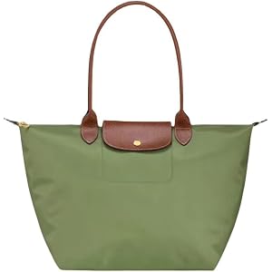 Women's Nylon Tote Bag, Large Capacity Waterproof Shoulder Bags, Spacious Handbag with Metal Zipper & Compartments