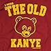 InMyWhiteTee Kanye West I Miss The Old Kanye College Dropout T-Shirt + Hip-Hop Stickers,Red,X-Large