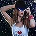 GS GLOWSEEN Light Up Hat, Hip Hop Cap LED Glow Baseball Hat for Music Festival Party Sports - Blue