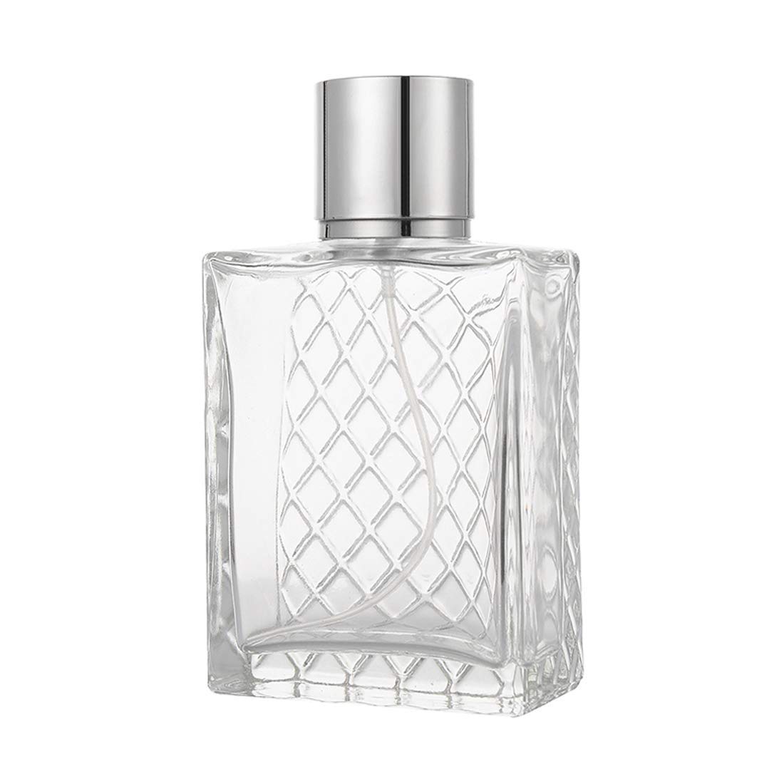 Enslz 100ml 3.4 oz Refillable Spray Perfume Bottles large cosmetic Fine Mist Atomizer Empty Portabe Clear Glass Essential Oil Container for Travel