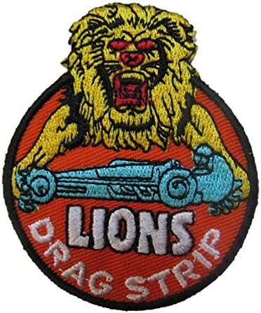 Lions Drag Strip Iron On Patch