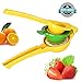 HEYFIT Citrus Juicer Hand Lemon Juicer Manual Lemon Lime Squeezer Metal Citrus Press Orange Juice Extractor Yellow