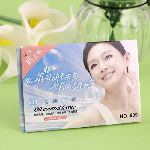 Baynne 50 Pcs Facial Oil Control Absorption Film Tissue Makeup Blotting Paper