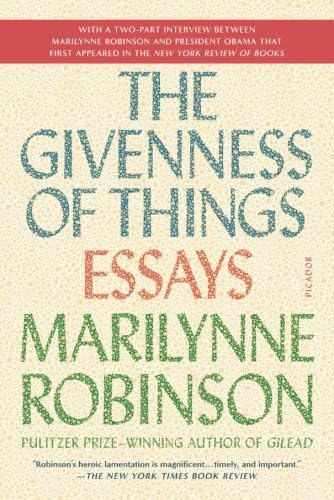 The Givenness of Things: Essays