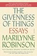 The Givenness of Things: Essays