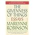 The Givenness of Things: Essays