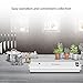 Vacuum Sealer Machine, Ymiko Vacuum Sealer for Food Sous Vide with Automatic Portable Compact Vacuum Sealing System for Vacuum and Seal /Seal, Mufti-function with 20 Bags - Black & White