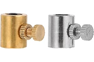 TINEASUR 2 Pcs Adjustable Wolf Tone Mute for Violin Musical Instrument Accessory, Gold and Silver Violin