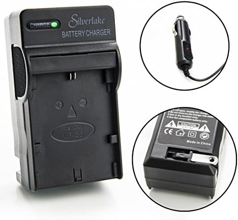 Silverlake Portable Wall &amp; Car Rapid Charger for Canon LP-E6 Camera Battery - Fits Canon EOS 5D Mk II, 5D Mk III, 5D Mk IV, 6D, 7D, 60D, 60Da, EOS 70D, 80D, 5DS, 5DS R, C700, XC10, XC15 - DSLR