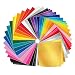 Adhesive Vinyl Sheets - 50 Pack 12'' X 12'' Premium Permanent Self Adhesive Vinyl Sheets in 38 Assorted Colors for Cricut,Silhouette Cameo,Craft Cutters,Printers,Letters,Decals