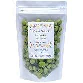 HOSHINOUTAGE Wasabi Mame &ndash; Japanese Covered Peanuts Snack, Spicy Wasabi Flavor, Crunchy and Savory Japanese Bean Snack &ndash; 7 oz (198 g)