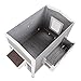 Petsfit Large Outdoor Cat House Waterproof, Outside Feral Cat Shelter with Escape Door & Stair Weatherproof