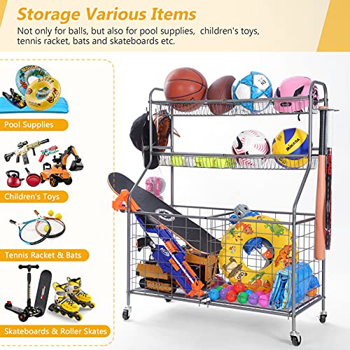 Kinghouse Garage Sports Equipment Organizer, Sports Equipment Storage