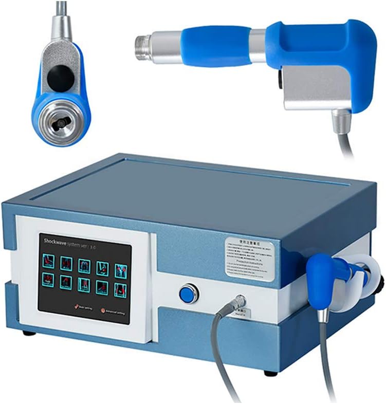 ZBLL Shock Wave Shockwave Therapy Device, Extracorporeal ED Shock Wave Machine Portable with 5 Transmitter for Pain Relief Anti-Cellulite Treatment
