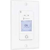 Intermatic ST700W Ascend 7-Day in-Wall Programmable Timer, White | Automatic Astronomic Control with Intuitive Setup and Modern Sleek Styling for Indoor Lighting Scenes