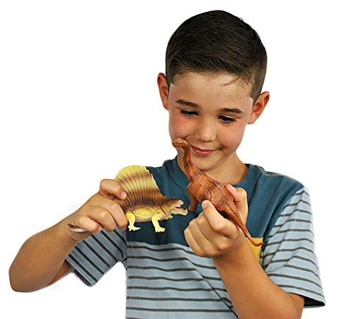 Jazzoo Realistic Dinosaur Figures for Kids, 12 Piece Plastic Dinosaur Playset - Thumbnail 3