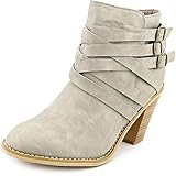 Brinley Co. Womens Ankle Multi Strap Boots