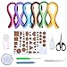 Outus Paper Quilling Kit Assorted Colors with 8 Quilling Tools and 29 Colors 600 Strips Quilling Paper