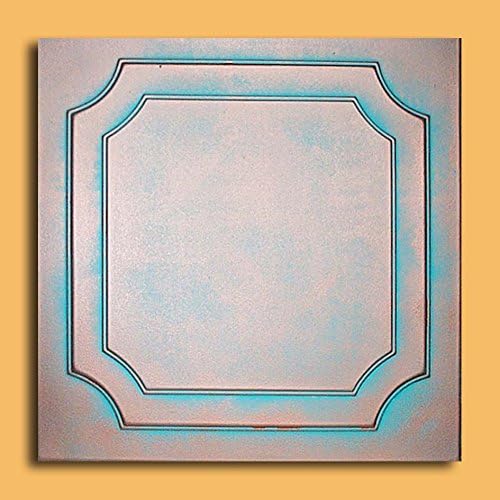 Antique Ceilings Inc - Yalta Copper Patina - Styrofoam Ceiling Tile (Package of 10 Tiles)