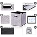 Storage Cube Box Container [4-Pack] Collapsible Linen Storage Bin Organizer Cabinet Shelf Container with Handles for Living Room Office