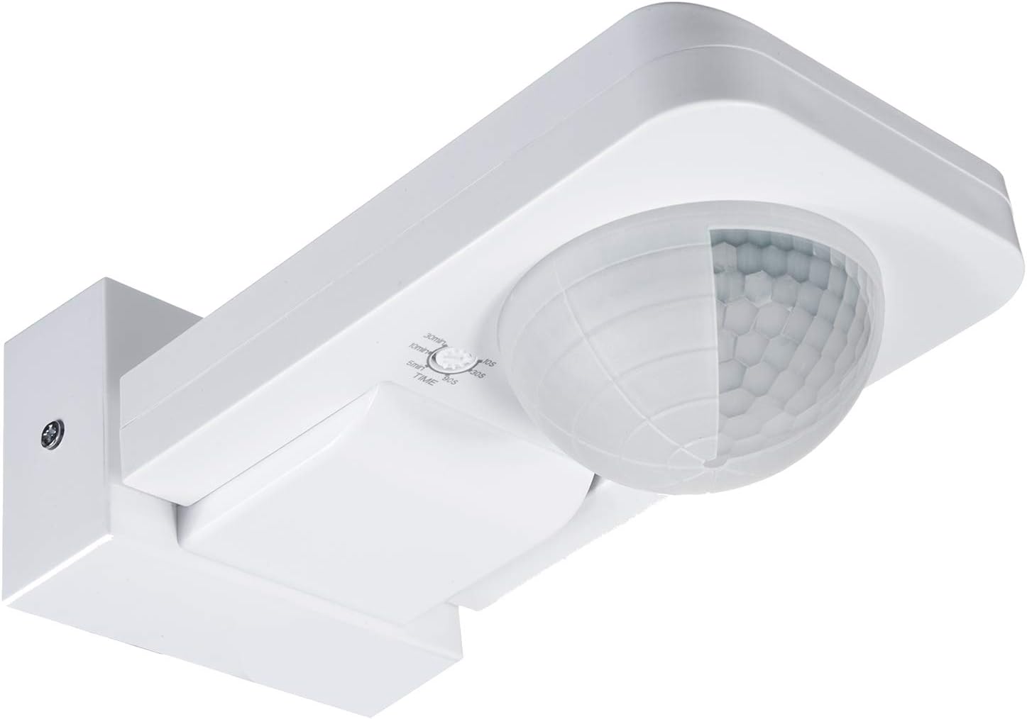 Maclean MCE 243 Infrared Motion Sensor With Twilight Sensor 360 ° Detection Range Up To 20m Sensor IP65 Max 2000W (1, White)