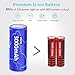 Tactical Flashlight, 800 Lumens BYBLIGHT Zoomable Flashlight, Rechargeable Cree Led Flashlight with AC Charger and 26650 Battery, Bouns Solar Power Keychain Flash Light