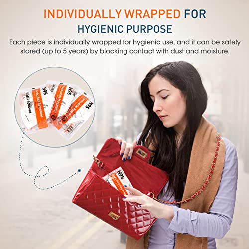 YQ YICHITA N95 Mask NIOSH Approved 25-Pack, Particulate Respirator N95 Face Masks Universal Fit - Individually Wrapped