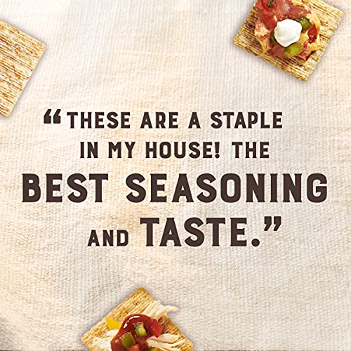 TRISCUIT CRACKED PEPPER & OLIVE OIL WHOLE GRAIN WHEAT CRACKERS, LUNCH SNACKS, SNACK CRACKERS, FAMILY SIZE, 12.5 OZ