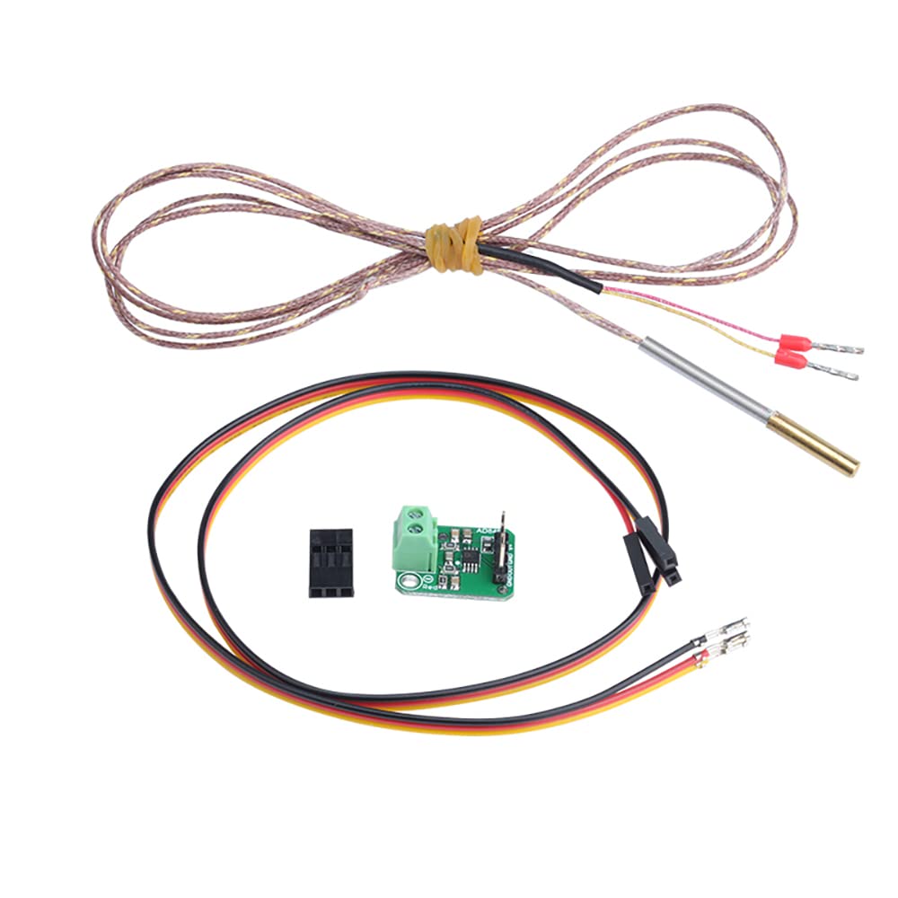 T-K500 m3 x 15mm Thermocouple Sensor AD8495 K-Type Thermocouple Amplifier High Temperature Sensor for Volcano V6 HOTEND 500℃ PEI PEEK 3D Printing