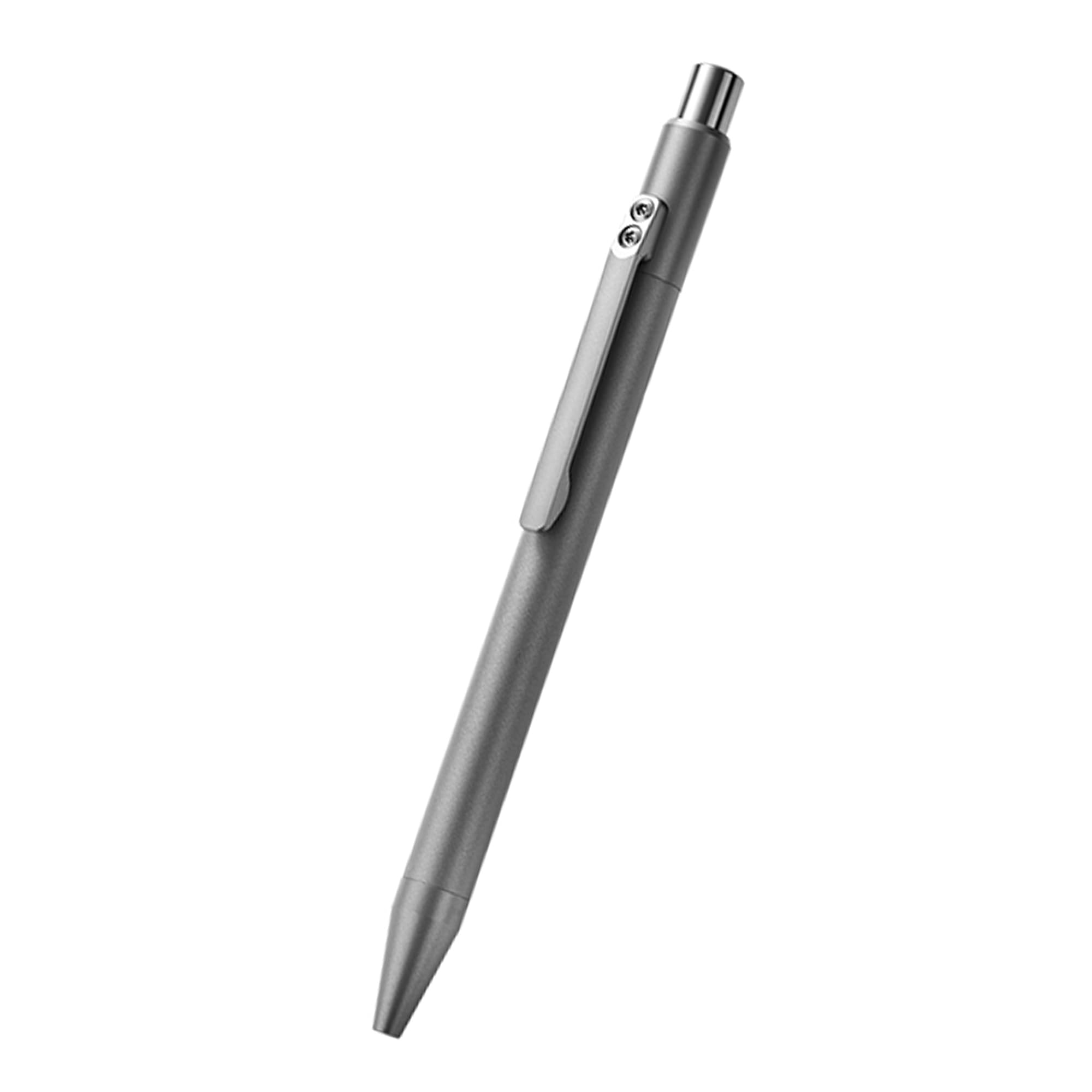 Hamans Ballpoint Pen 5.39" Length Titanium Alloy Ballpoint Pen with Clip Writing Pocket Pen for Business Office Daily Use