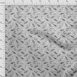oneOone Viscose Jersey Gray Fabric Colorful