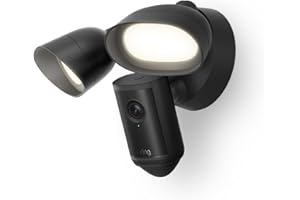 Ring Floodlight Cam Pro, Wired (Newest Model) — Retinal 4K with wide-angle video, 10x Enhanced Zoom, and 2000 Lumen Floodligh